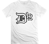 LI YA DENTAL M&O Men's D12 Logo T-ShirtWhite Top Sweatshirt Short Sleeve White XL