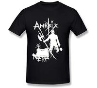 LI YA DENTAL Men's Amebix T Shirt Casual Round Neck Black L
