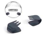 Li&Zhao Pot Lid Organizer for Cabinet Door - 5 Pairs of Lid Organizers Inside Cabinet Pot and Pan Organizer Door Wall Mount Pot Lid Holder Pot Cover Holder Rack for Kitchen Cupboard(Black)