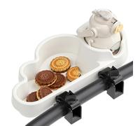 Li & Zhao Universal Stroller Snack Tray Attachment - Universal Snack Tray for Cloud Cup Holder Tray Stroller Tray Attachment Plastic Accessories for Baby,Toddler(Beige)