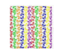 LI ZHI XIN Camera Lens Magic Self-Adhesive Cloth,Makeup Wrap Cloth,35x35cm,45x45cm,55x55cm Rainbow Heart Stripe