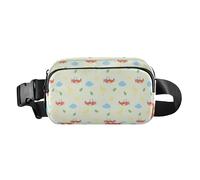 LI ZHI XIN Fashion Lightweight Waist Packs for Men Women Ladies Zip Waist Bag for Running Dog Walking Travel Hiking Climbing Waist Packs for Panda Airplane Cartoon Pattern