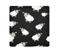 LI ZHI XIN Magic Self-Adhesive Cloth,Camera Lens Wrap Cloth,Makeup Wrap Cloth Bag,Cosmetic Bag Magic Cloth,35x35cm,45x45cm,55x55cm Little Lamb Sheep Goat Animal Pattern