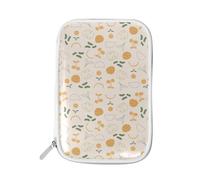 LI ZHI XIN Pencil Case Stationery Makeup Brush Bag Passport Package Student Teenagers Boys Girls Adult Man Woman Lady Cherry Strawberry Flower Tropical Leaves Large Capacity Zipper Desk Storage Box