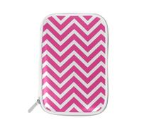 LI ZHI XIN Teenagers Student Large Pencil Case Zip Color Multifunctional Fashion Makeup Storage Bag Ripple Zigzag Geometric Shapes