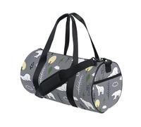 LI ZHI XIN Unisex Duffel Bag Carry Fitness Sports Bag for Men Women Animal Polar Bear Tree Pattern