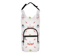 LI ZHI XIN Water Bottle Carrier with Strap，Water Bottle Holder for Backpack，Water Bottle Accessories，Handheld Water Bottle Insulated Bag Fits 40oz Rabbit Airplane Cat Cartoon Pattern