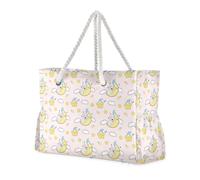 LI ZHI XIN Womens Beach Tote Bags,Travel Bag for Large Family Holiday,Fashion Waterproof With Zip Handles Bag Koala Star Moon Cloud