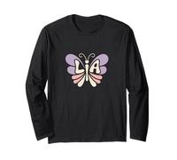 Lia Butterfly - Personalized Cute Name Word Art Long Sleeve T-Shirt