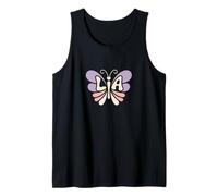 Lia Butterfly - Personalized Cute Name Word Art Tank Top