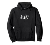 Lia Celestial Personalized Cute Name Word Art Pullover Hoodie
