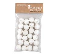 Lia Griffith Cotton Paper Balls White, 20 mm