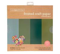 Lia Griffith LIA Craft Tissue, Conifer-Blues, 12" x 12"