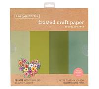 Lia Griffith LIA Craft Tissue, Succulent-Greens, 12" x 12"
