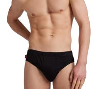 Liabel Men's Cotton Briefs Pack of 3 or 6 White or Coloured Underpants Oversize in 100% Breathable Cotton, Black, XL