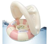 Liakyunf Baby Float - Inflatable Swimming Floats for Age 0-4 Years | Foldable Sunshade Toys Inflatable Safety Seat Sun Protection Swim Ring for Spring Toddler Beach