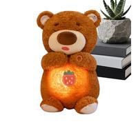Liakyunf Breathing Plush,Cute Bear Calming Sleeping Pillows with Sound & Light - Stuffed Animal,for Girl Kids Boys Birthday Valentines Christmas