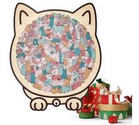 Liakyunf Cat Puzzles,135piece Toy Maze Board Games - Animal Wooden Puzzle Decoration,for Preschool Kids Girls Toddler Boys