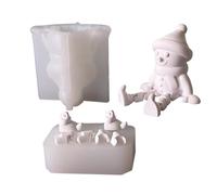 Liakyunf Christmas Candle Making Molds | Silicone Resin Candle Mold | Festive Seasonal Holiday Art Craft Moulds for Polymer Paste Aromatic Wax Epoxy Casting Aromatherapy