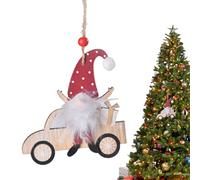 Liakyunf Christmas Gnomes - Christmas Tree Decorations,Wood Festive Pendants Fade-Resistant for Kids Room Wall Door Handle Window Garden Gate Bedroom