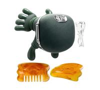 Liakyunf Neck Massager - Portable Cordless 4D Beauty Supplies | Heated Neck and Shoulder Massager | for Running Hiking Jump Squats Outdoor Travel Indoor Gym Workout Walking