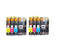 LIALTAOYA Full Ink Cartridge For B-rother DCP-J785DW MFC-J985DW LC22UXL 22UXL LC22U Printer(2 Set)