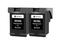 LIALTAOYA Ink Cartridge For 653 653XL For Deskjet Ink Advantage 6075 6475 Printer(2 black)