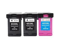 LIALTAOYA Ink Cartridge for 653 653XL XL Replacement DeskJet Ink Advantage 6075 6475 Printer(2 BK 1 Color)