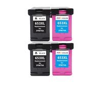 LIALTAOYA Ink Cartridge for 653 653XL XL Replacement DeskJet Ink Advantage 6075 6475 Printer(2 BK 2 Color)