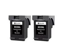 LIALTAOYA Ink Cartridge For 653XL DeskJet 6075 6475(2 Black)