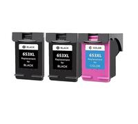 LIALTAOYA Ink Cartridge For 653XL DeskJet 6075 6475(2Black 1Color)