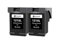 LIALTAOYA Ink Cartridge for H-P 121 for h-p121 for De-skjet D2563 F4283 F2423 F2483 F2493 F4213 F4275 Printer(2PC - Black)