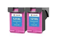 LIALTAOYA Ink Cartridge for H-P 121 for h-p121 for De-skjet D2563 F4283 F2423 F2483 F2493 F4213 F4275 Printer(2PC - Color)