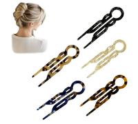 Lialysoff 5 PCS Multicolor Hair Pin, Hair Styling Accessories, 5 Count, 11.5 * 2.9 * 0.4 cm, For Women's Hair Styles, Female, 5 Pieces, 1 Pack