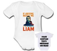 Liam Baby Grow Customisable Personalised Unique Vest Babygrow Girls Boys Unisex top cute Bodysuit Custom Text Gallagher