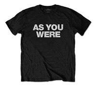 Liam Gallagher As You were Official Tee T-Shirt Mens Unisex (Large) Black