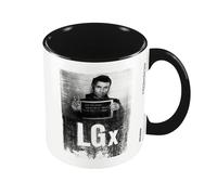 Liam Gallagher Who Is Liam? Mug in Black Liam Gallagher Black