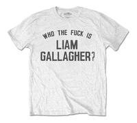 Liam Gallagher Who the F Official T-Shirt Mens