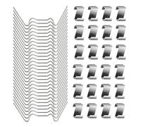 LIAMGUS 50pcs Greenhouse Glass Clips - Stainless Steel, 25 W Glazing & 25 Z Overlap