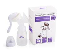 LIAMI Manual Breast Pump with 150mL Breastmilk Storage Bottle | Customisable Silicone Suction Hand Pump | Portable Milk Collector | Baby Feeding Essentials