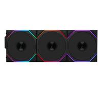 Lian Li UNI FAN TL Wireless Reverse 120 Black Triple Fan Pack with Controller - 12RTL1W3B