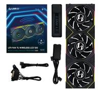 Lian Li UNI TL LCD Wireless Reverse Blade 120mm ARGB PWM Fan Black 3 P