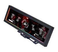 Lian Li 8.8" Universal Screen Black - USB Hardware Monitor with 1920×480 Resolution, 500 nits Brightness, Flexible Mounting Options, ARGB Edge Lighting