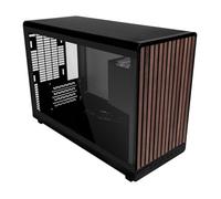 Lian Li A3-mATX Glass Edition, Wood Black, Small Form Factor Chassis, Tempered G
