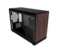 Lian Li A3-mATX Glass Edition, Wood Black, Small Form Factor Chassis, Tempered G