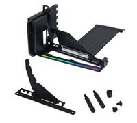 Lian Li ATX PC Case 4 Slots Vertical GPU Kit (VG4v4) - Premium Gen 5 Riser Cable PCI-E 5.0 x16-200mm, PCIe 3.0/4.0 Compatible, Adjustable Position - Fits Most PC Cases (VG4v4 Black)