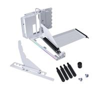 Lian Li ATX PC Case Multi-Directional 4 Slots Vertical GPU Kit V3 - Premium Gen 5 Riser Cable PCI-E 5.0 x16-155mm, PCIe 3.0/4.0 Compatible, Adjustable Position - (VG4v3 White)