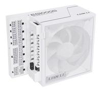Lian Li Edge Gold 1000 PC Power Supply, White, 1000 Watt ATX Power Supply, PCIe 5.1, ATX 3.1 PSU | 80 Plus Gold, Modular, Sleeved Cable Kit, 12VHPWR for NVIDIA RTX, Quiet Fan, USB Hub & Fan Hub