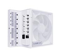 Lian Li Edge Series-1000W Full Modular Power Supply (Fan Hub Included) - Gold-ATX 3.0, 3.1-PCIE 5.1-L-Shape Design for Dual Chamber Case-120mm FDB Fan-Supports up to 4 USB Device - White (EG1000G.WH)