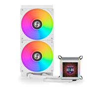Lian Li Galahad II LCD Performance AIO 280mm CPU Water Cooler - White